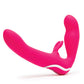 Happy Rabbit Vibrator | Strapless Strap On Dildo | Pink G Spot Vibrator | Clit Vibrator | 15-Mode Best Vibrator for Women