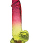 Shades Jelly Realistic Dildo | TPR Gradient 8-Inch Big Dildo | Large Yellow-Pink Dildo