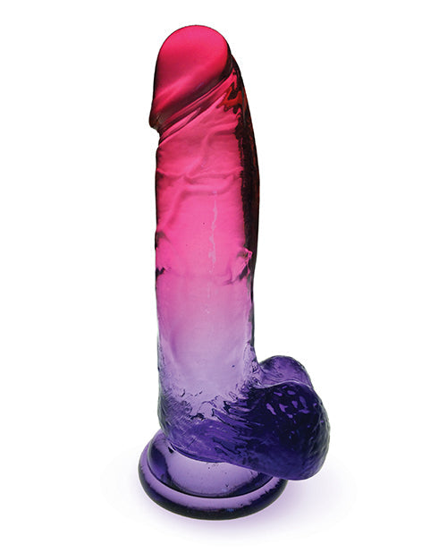 Shades Jelly Realistic Dildo | TPR Gradient 8-Inch Big Dildo | Large Pink Dildo | Suction Cup Dildo