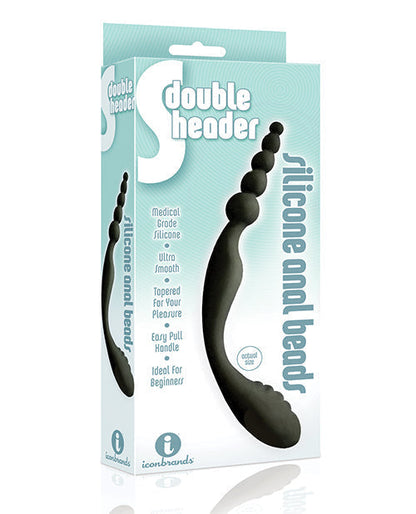 9's S Double Header Double Ended Silicone Anal Beads