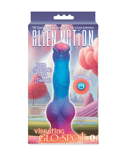 Alien Nation Vibrating Dildo | Glow in the Dark Big Dildo | Suction Cup Dildo