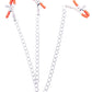 9's Orange is the New Black Triple Your Pleasure Clamps & Chain