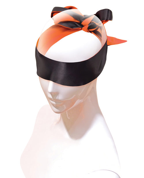 9's Orange is the New Black Satin Sash Reversible Blindfold