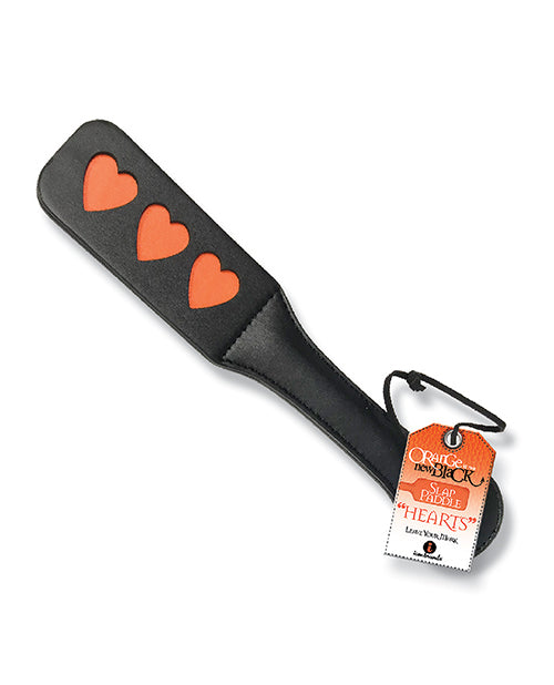 9's Orange is the New Black Slap Paddle - Hearts