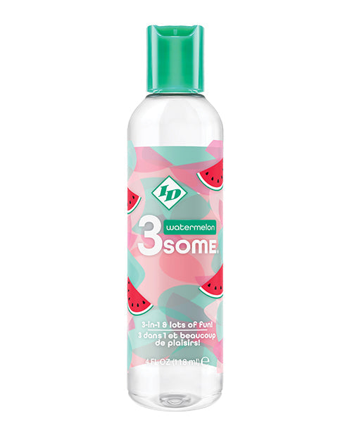 ID 3some 3 in 1 Lubricant - 4 oz Watermelon