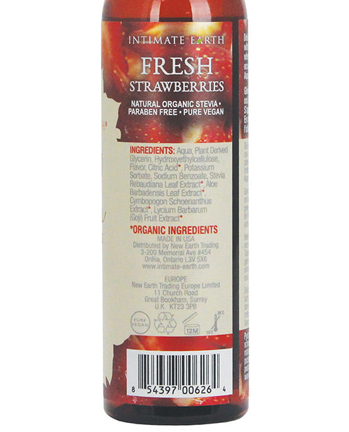 Intimate Earth Natural Flavors Glide - 120 ml Fresh Strawberries