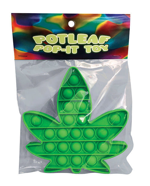 Pot Leaf Pop It Fidget Toy - Green