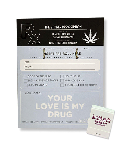 Stoner Prescription Greeting Card w/Matchbook