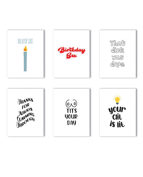 Everyday Pack Naughty Greeting Card - Variety Pack Of 6