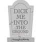 Halloween Dick In Ground Greeting Card w/Sticker