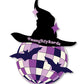 Halloween Witch Face Greeting Card w/Sticker