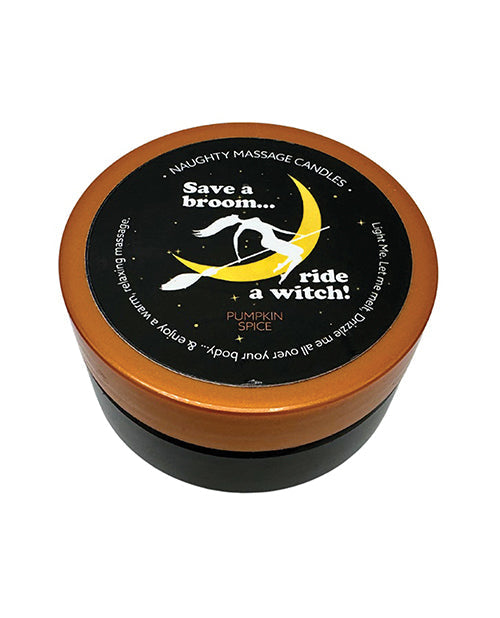 Kama Sutra Halloween Mini Massage Candle - 1.7 oz Ride a Witch