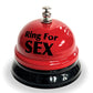 Ring the Bell for Sex Desk Bell - Red/Black