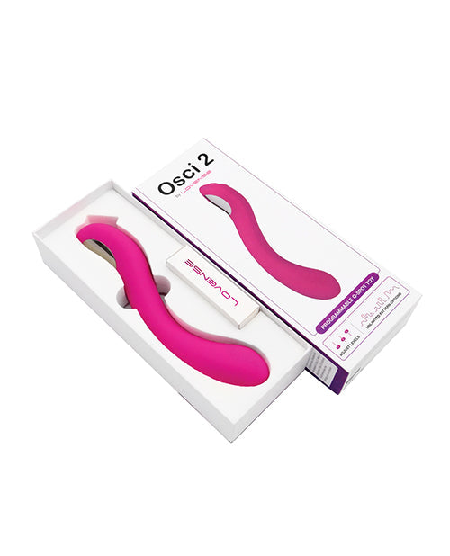 Lovense Bluetooth Vibrator | Osci 2 Oscillating G Spot Vibrator | Pink App Controlled Vibrator