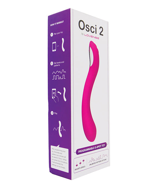 Lovense Bluetooth Vibrator | Osci 2 Oscillating G Spot Vibrator | Pink App Controlled Vibrator