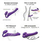 Strap on Me Vibrating Bendable Strapless Strap on Large - Purple