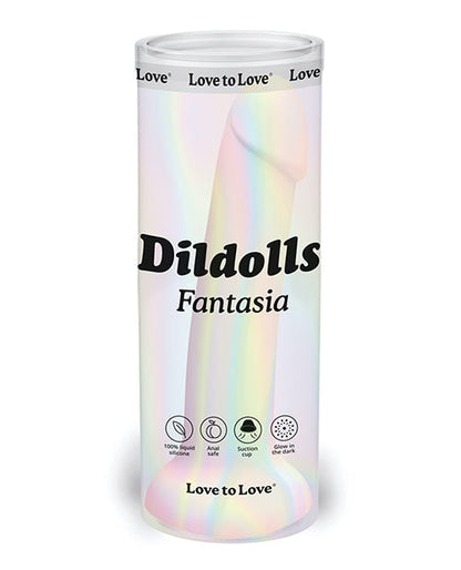 Love to Love Anal Dildo | Curved Suction Cup Dildo | Dildolls Fantasia Glow in the Dark