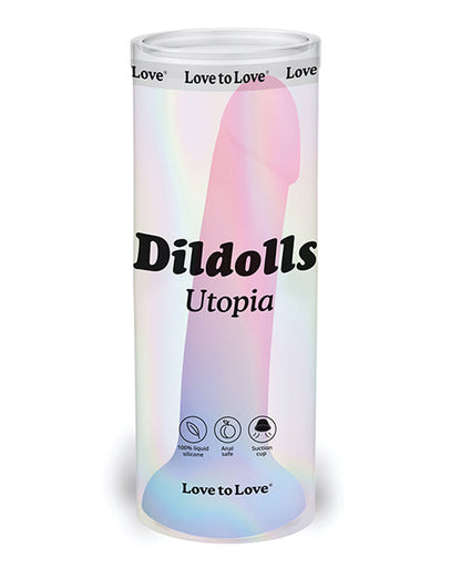 Love to Love Anal Dildo | Curved Suction Cup Dildo | Dildolls Utopia Liquid Silicone Dildo