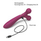 Love to Love Fireball Forked Vibrator - Plum Star