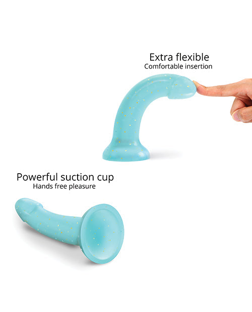 Love to Love Suction Cup Dildo | Curved Anal Dildo | Dildolls Nightfall Blue Realistic Dildo