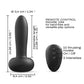 Dorcel Deep Thrusting Vibrator | Black Remote Control Vibrator | Vaginal Anal Vibrator | Best Vibrator for Women