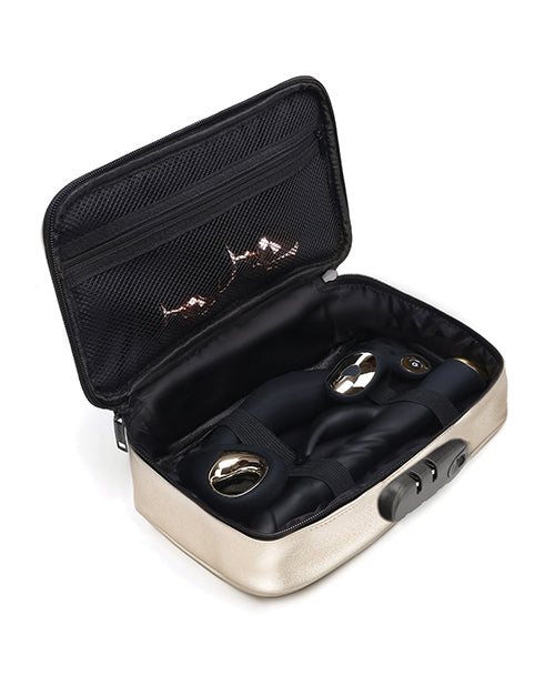 Dorcel Lockable Discreet Box - Luxury Gold