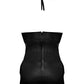 Lust Selene Keyhole Front Dress w/Zipper Back & G-String Black L/XL