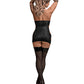 Lust Selene Keyhole Front Dress w/Zipper Back & G-String Black S/M