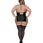 Lust Portia Mini Dress w/Plush Elastic Strapping Black QN