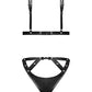 Lust Contessa Cupless Strappy Brazilian Teddy Black S/M