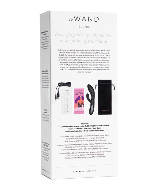 Le Wand Vibrator | BLEND Double Motor Rabbit Vibrator | Rechargeable G Spot Vibrator | Black