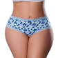 Sweet Treats Crotchless Boy Short w/Wicked Sensual Care Blueberry Lube - Blue QN