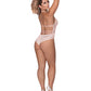 Seabreeze Strappy Back Teddy w/Snap Crotch Blush S/M