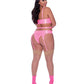 Club Candy Basque & Cheeky Panty Pink QN