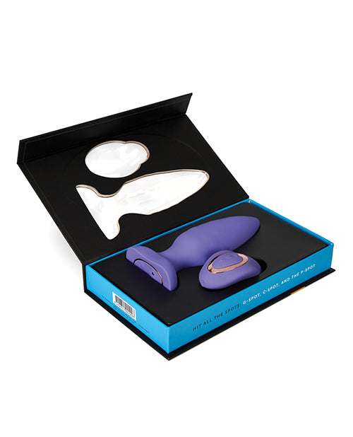 Nu Sensuelle Andii Vertical Roller Motion Butt Plug - Ultra Violet