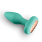 Techno Prism App Controlled Rotating & Vibrating Anal Plug - Teal