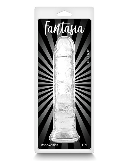 Fantasia Upper 8" Big Dildo | Clear Realistic Dildo | Large Dildo | Flexible Best Dildo