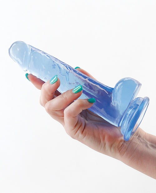 Fantasia Ballsy 6.5" Big Dildo | Blue Suction Cup Dildo | Flexible Realistic Dildo