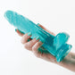 Fantasia Ballsy 7.5" Big Dildo | Teal Suction Cup Dildo | Flexible Realistic Dildo