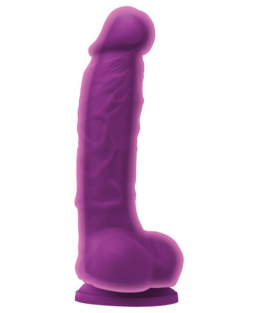 Colours Dual Density Realistic Dildo | 5" Big Dildo Purple | Suction Cup Dildo