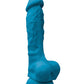 Colours Realistic Dildo | 7" Big Dildo with Balls | Blue Suction Cup Dildo