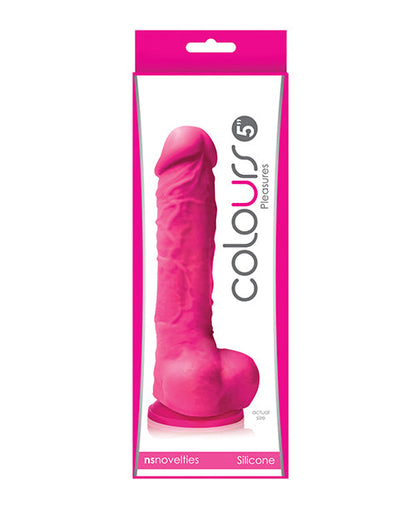 Colours Pleasures Realistic Dildo | 5" Big Dildo | Pink Suction Cup Dildo