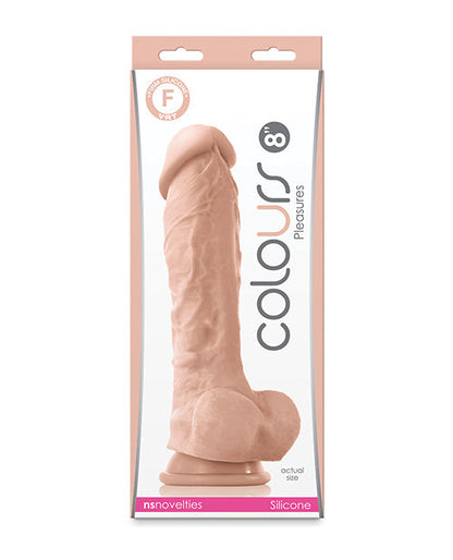 Colours Pleasures Realistic Dildo | 8" Big Dildo | White Suction Cup Dildo