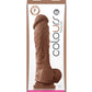 Colours Pleasures Realistic Dildo | 8" Big Dildo | Brown Suction Cup Dildo