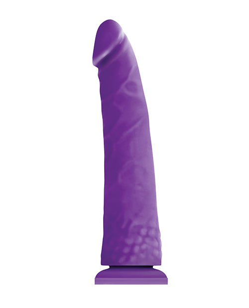 Colours Pleasures Realistic Dildo | Thin 8" Big Dildo Purple | Suction Cup Dildo