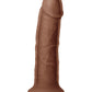 Colours Dual Density Realistic Dildo | 7" Big Dildo Brown | Suction Cup Dildo