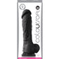 ColourSoft 8" Big Black Dildo | Soft Realistic Dildo | Suction Cup Dildo