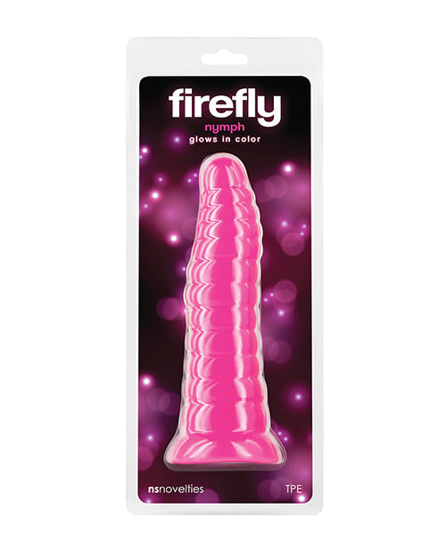 Firefly Nymph Pink Dildo | Glow in the Dark Big Dildo | Glowing Suction Cup Dildo