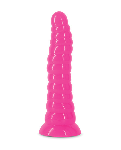 Firefly Nymph Pink Dildo | Glow in the Dark Big Dildo | Glowing Suction Cup Dildo