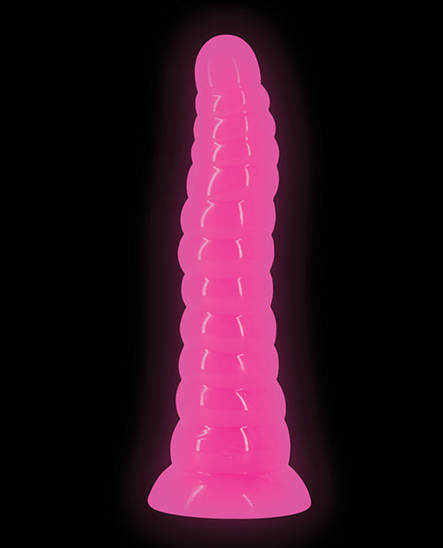 Firefly Nymph Pink Dildo | Glow in the Dark Big Dildo | Glowing Suction Cup Dildo